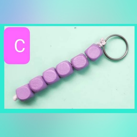 Wooden Bead Keychains - Picture 4 of 7